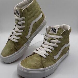 Vans Sk8 Hi Suede Olive Green High Top Sneakers Shoes US Men 6.5 US Women 8